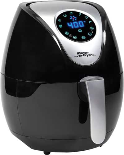 Power AirFryer - 3.4 qt. Digital Air Fryer - Black/Stainless Steel