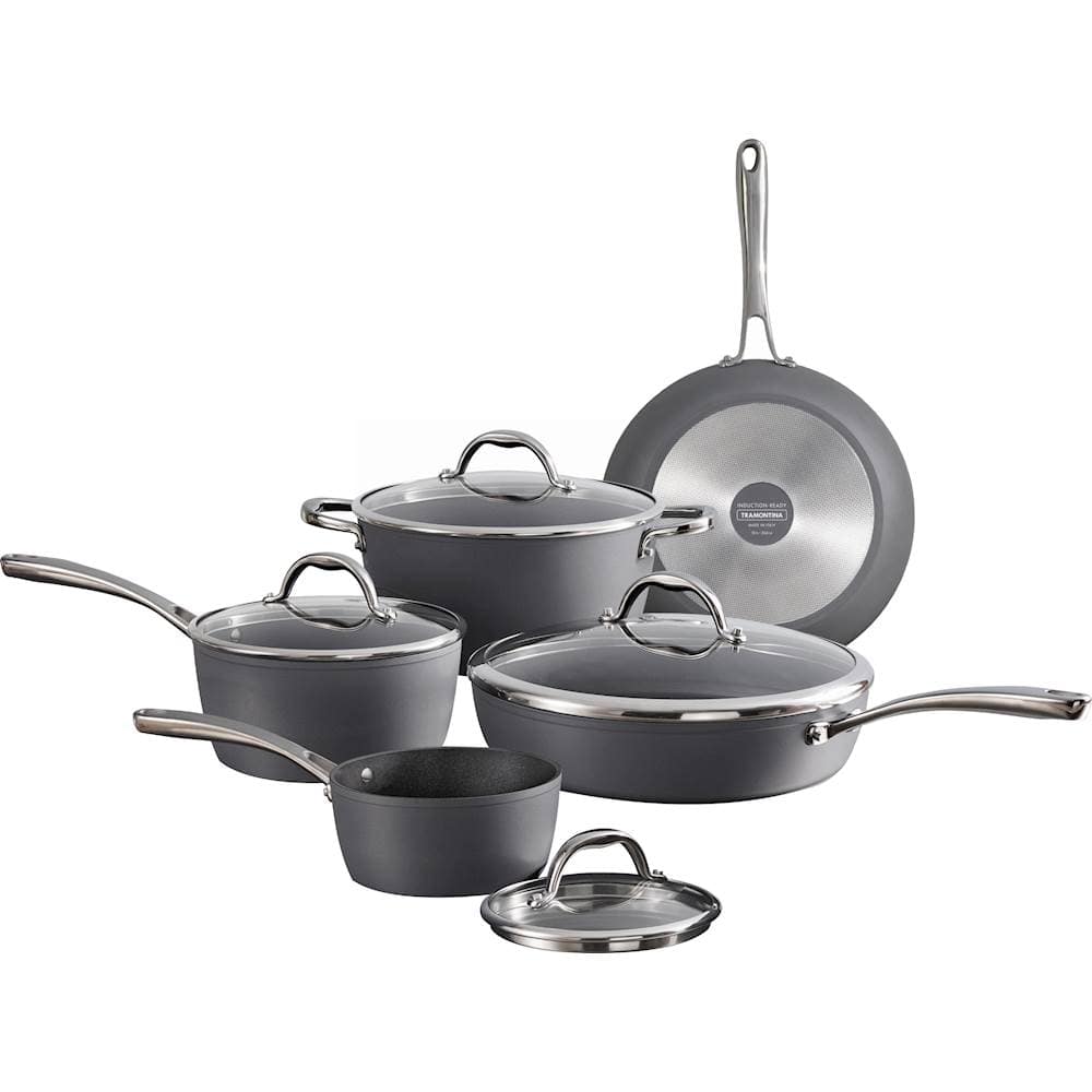 Tramontina Gourmet 9pc Nonstick Aluminum Cookware Set Gray