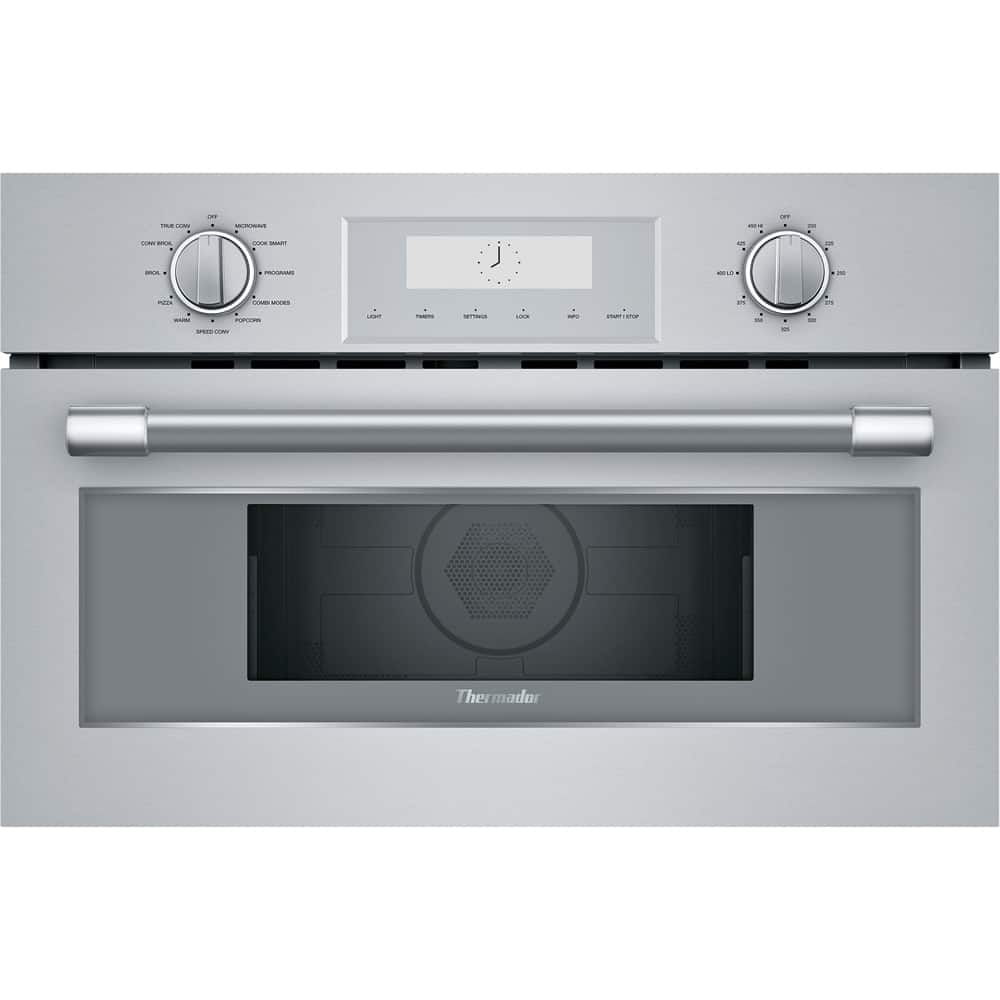 Thermador - PROFESSIONAL SERIES 1.6 Cu. Ft. Built-In Microwave - Stainless steel - Front_Zoom