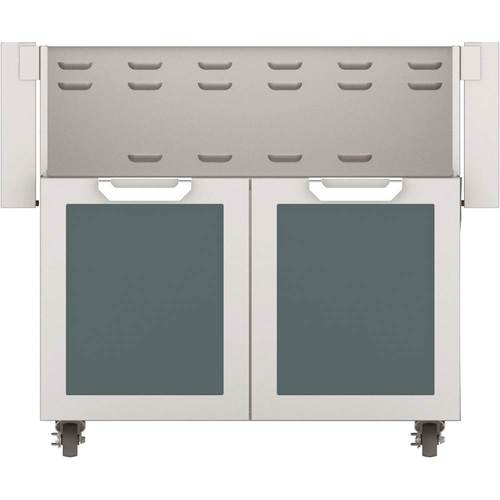 Hestan - Double-Door Tower Cart for 36" Gas Grills - Dark Gray - Angle_Standard