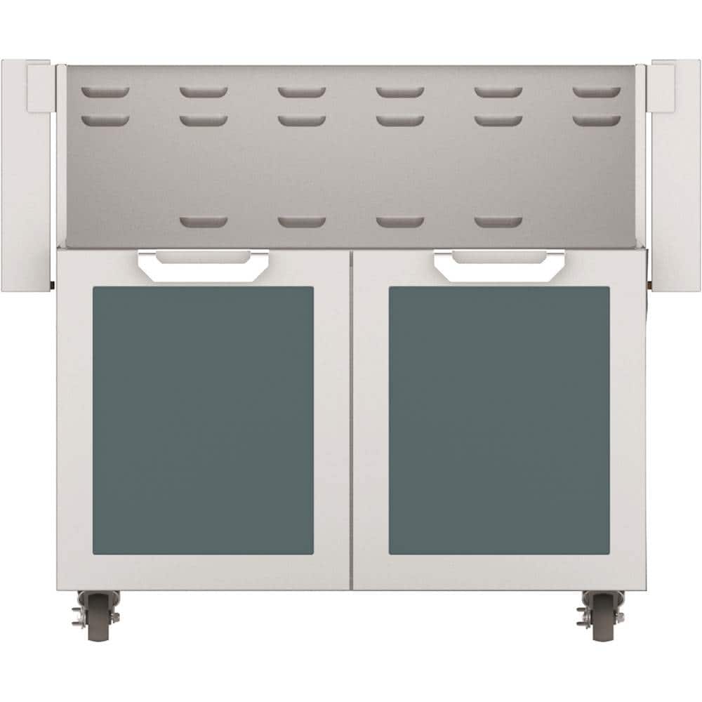 Hestan - Double-Door Tower Cart for 36" Gas Grills - Dark Gray - Angle_Zoom