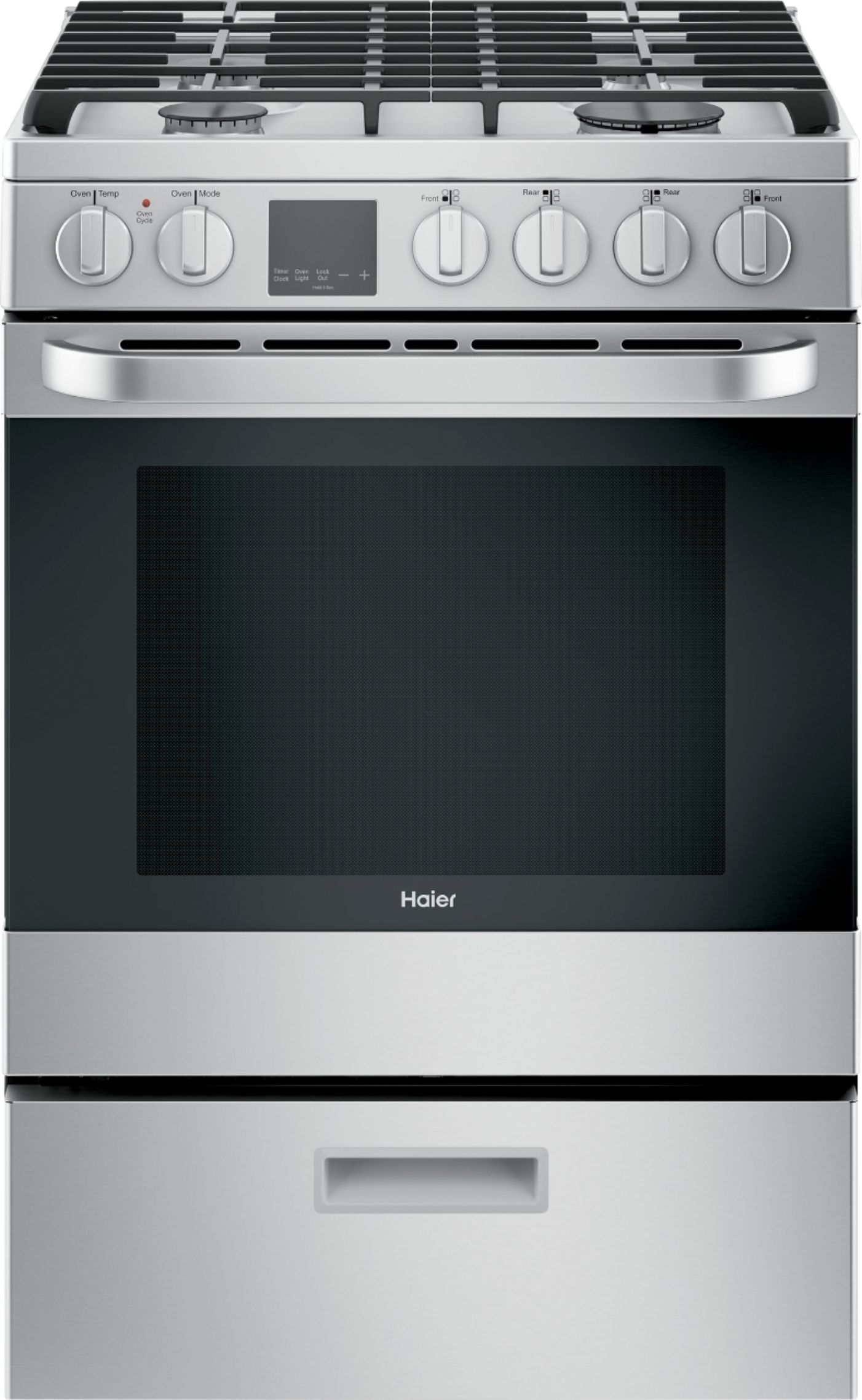Haier 2.9 Cu. Ft. Freestanding Gas Convection Range Stainless steel at Pacific Sales
