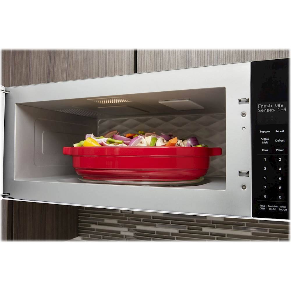 KitchenAid - 1.1 Cu. Ft. Over-the-Range Microwave with Sensor Cooking - White - Alt_View_Standard_14