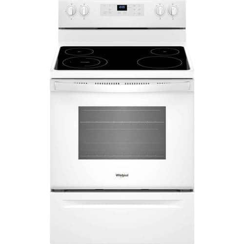 Whirlpool - 5.3 Cu. Ft. Self-Cleaning Freestanding Electric Range - White - Front_Standard