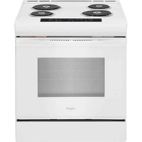 Whirlpool - 4.8 Cu. Ft. Self-Cleaning Slide-In Electric Range - White - Front_Standard