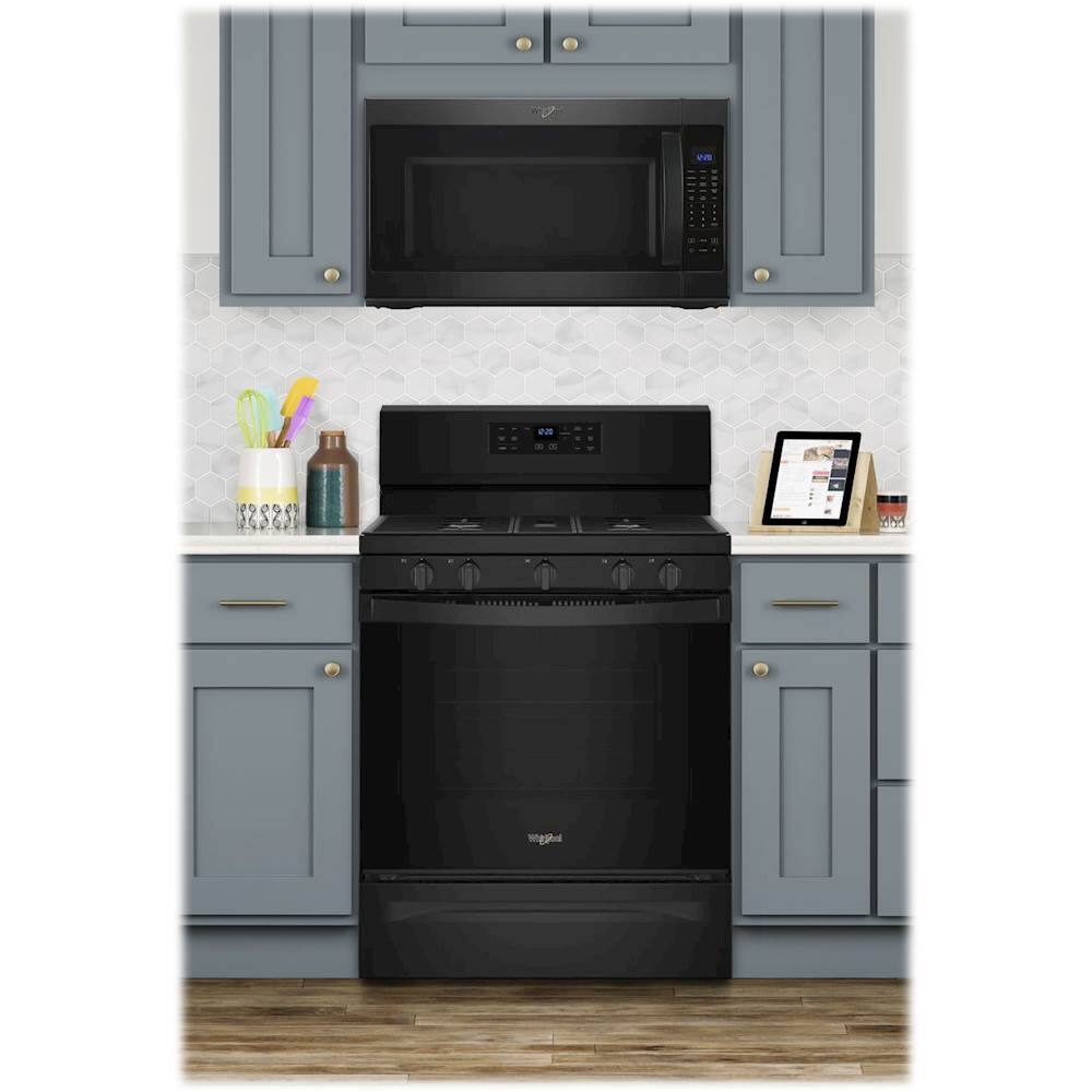 Whirlpool - 5.0 Cu. Ft. Self-Cleaning Freestanding Gas Convection Range - Black - Alt_View_Standard_13