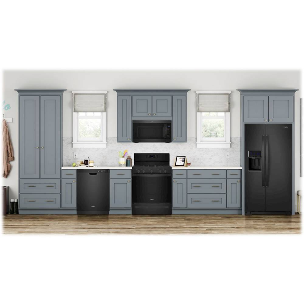 Whirlpool - 5.0 Cu. Ft. Self-Cleaning Freestanding Gas Convection Range - Black - Alt_View_Standard_14
