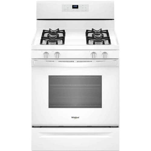 Whirlpool 5.0 Cu. Ft. SelfCleaning Freestanding Gas Range White at