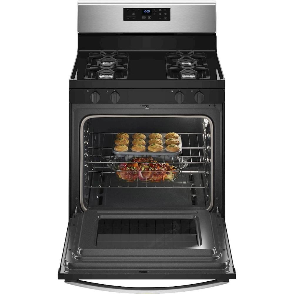Whirlpool - 5.0 Cu. Ft. Self-Cleaning Freestanding Gas Range - Silver - Alt_View_Standard_12