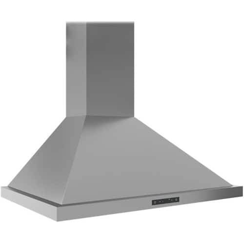 Zephyr - Core Collection Ombra 36" Convertible Range Hood - Stainless steel - Front_Standard