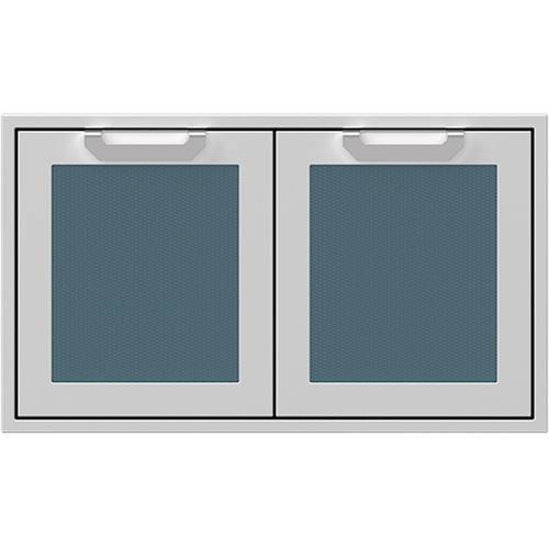 Hestan - AGSD Series 36" Outdoor Double Storage Doors - Pacific Fog - Front_Standard