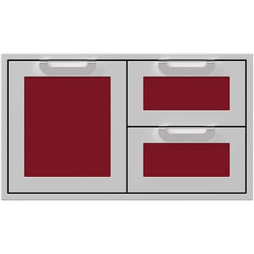 Hestan - AGSDR Series 36" Double Drawer and Storage Door Combination - Tin Roof - Front_Standard