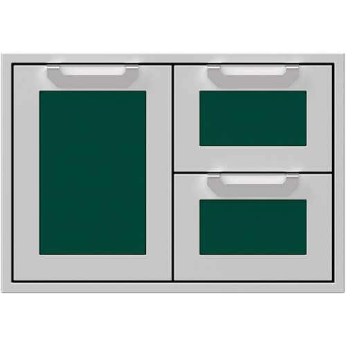 Hestan - AGSDR Series 30" Double Drawer and Storage Door Combination - Grove - Front_Standard