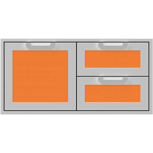 Hestan - AGSDR Series 42" Double Drawer and Storage Door Combination - Citra - Front_Standard