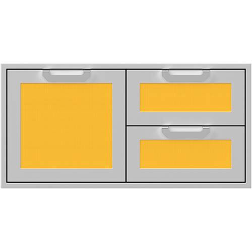 Hestan - AGSDR Series 42" Double Drawer and Storage Door Combination - Sol - Front_Standard