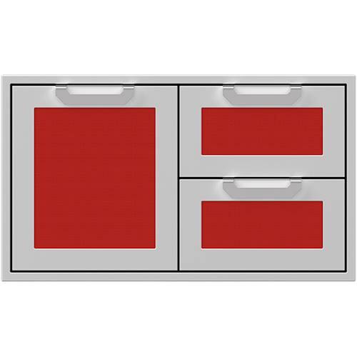 Hestan - AGSDR Series 36" Double Drawer and Storage Door Combination - Matador - Front_Standard