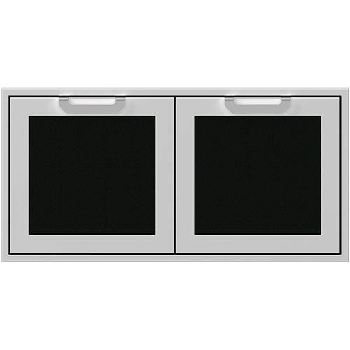 Hestan - AGSD Series 42" Outdoor Double Storage Doors - Stealth - Front_Standard