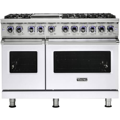 Viking - Freestanding Double Oven Gas Range - White at Pacific Sales