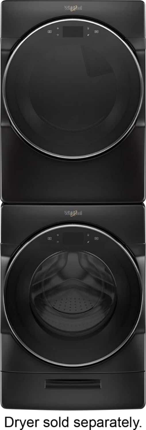Whirlpool - 5.0 Cu. Ft. 37-Cycle High-Efficiency Front-Loading Washer with Steam - Black Shadow - Alt_View_Standard_11