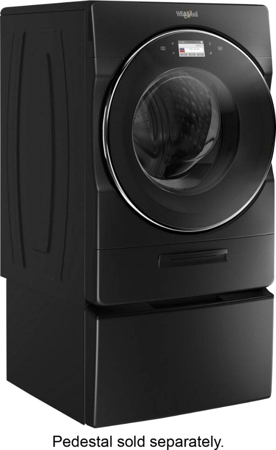 Whirlpool - 5.0 Cu. Ft. 37-Cycle High-Efficiency Front-Loading Washer with Steam - Black Shadow - Alt_View_Standard_1