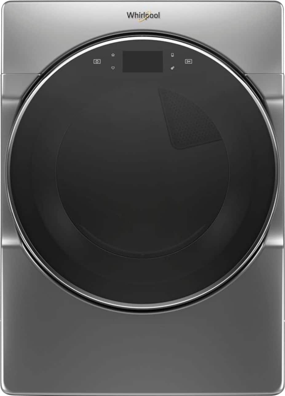 Whirlpool - 7.4 Cu. Ft. 37-Cycle Gas Dryer with Steam - Chrome Shadow - Front_Zoom