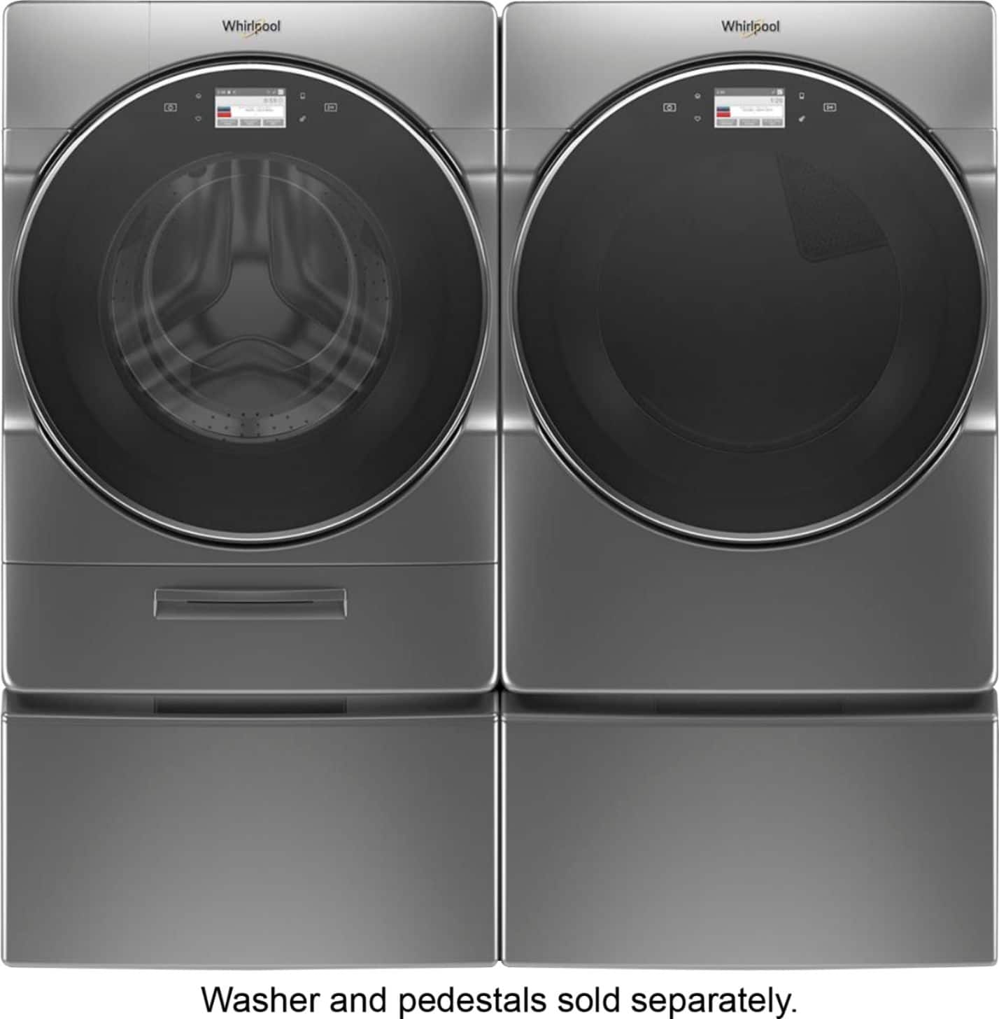 Whirlpool - 7.4 Cu. Ft. 37-Cycle Gas Dryer with Steam - Chrome Shadow - Alt_View_Standard_14