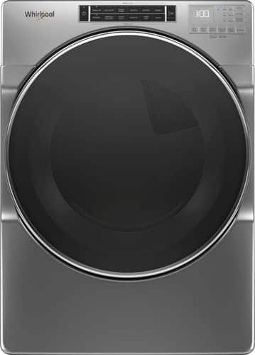 Whirlpool - 7.4 Cu. Ft. Gas Dryer with Steam - Chrome Shadow - Front_Standard