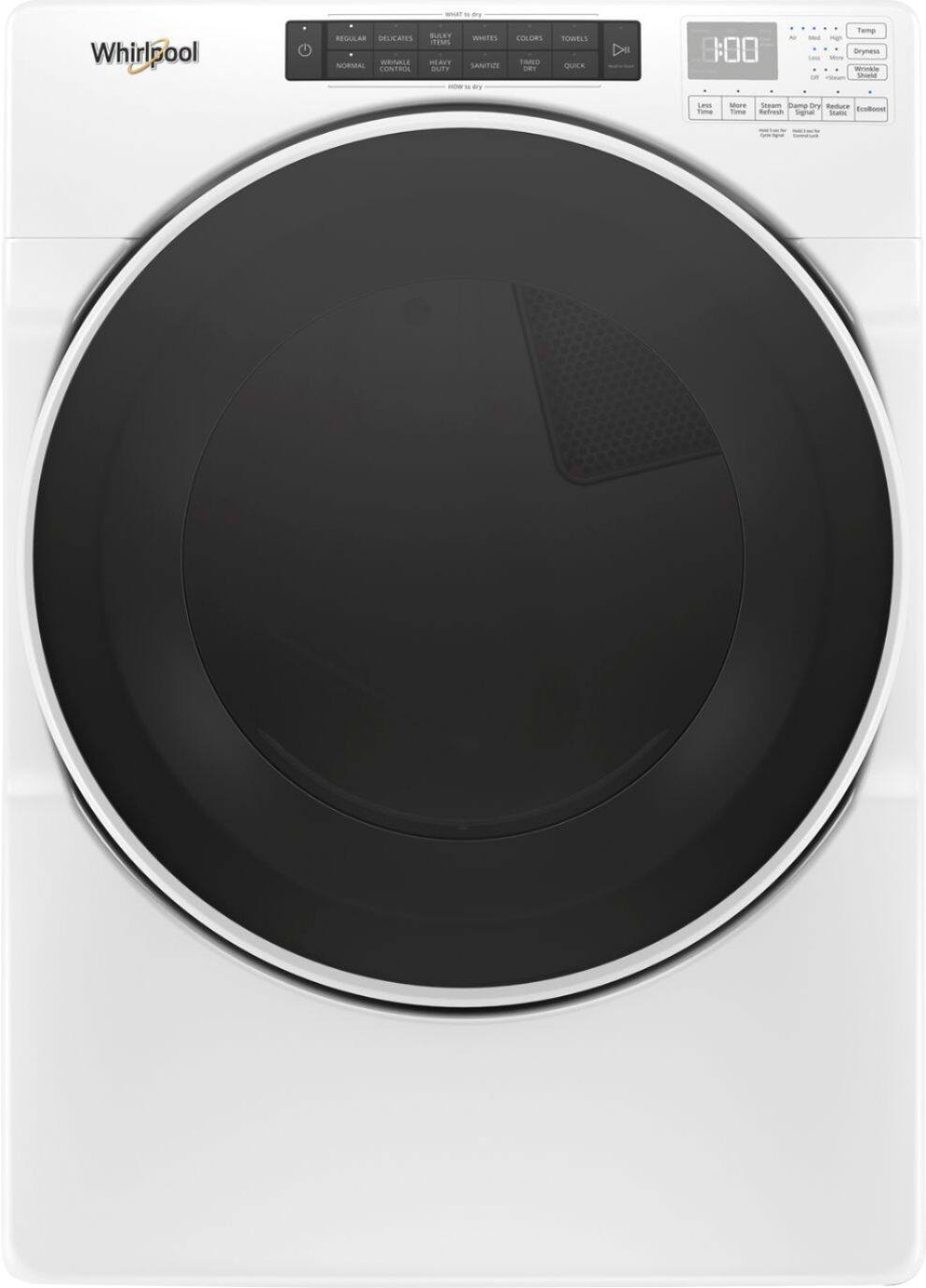 Whirlpool - 7.4 Cu. Ft. 37-Cycle Gas Dryer with Steam - Front_Zoom