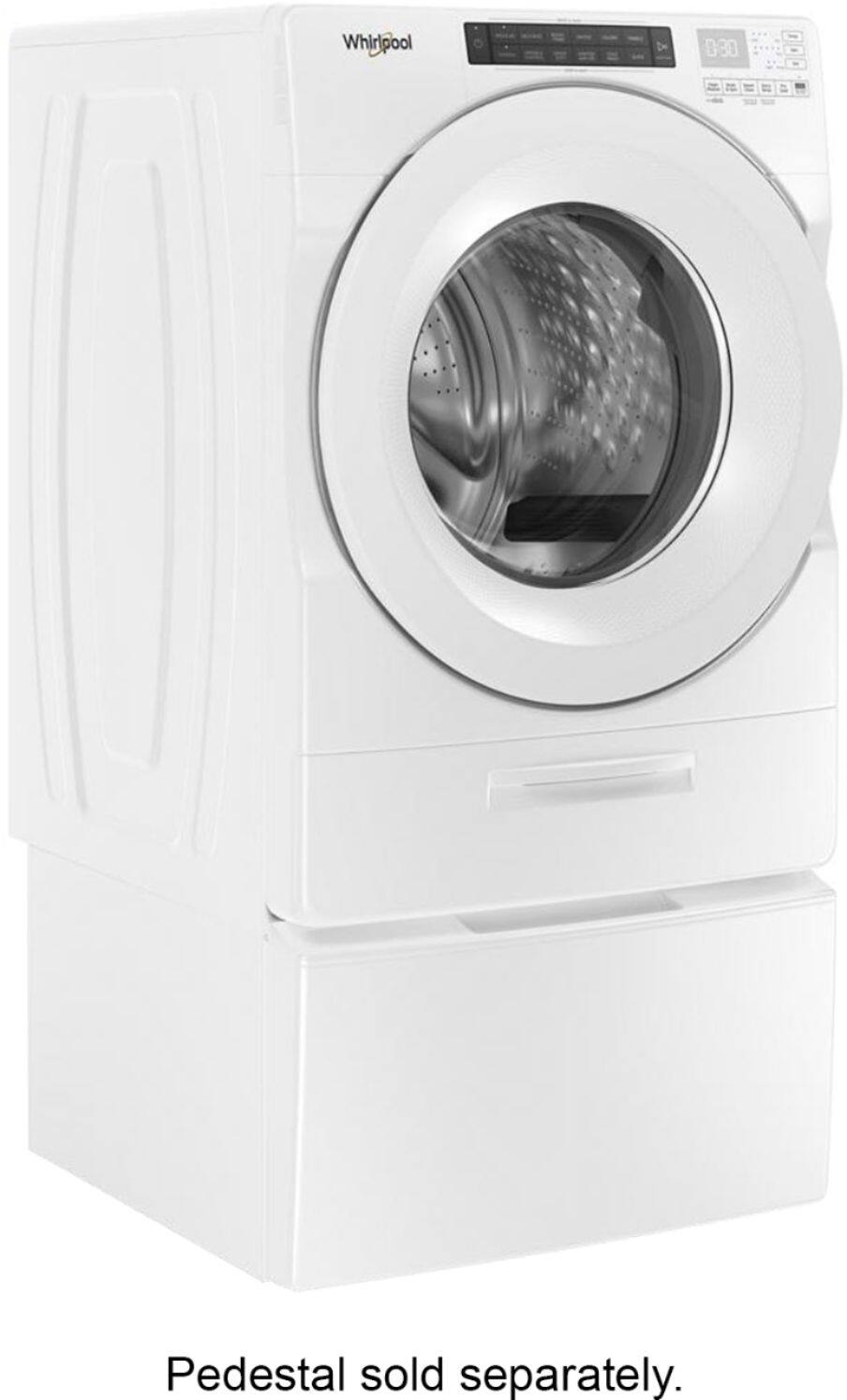 Whirlpool - 4.5 Cu. Ft. 37-Cycle High-Efficiency Front-Loading Washer with Steam and Load & Go Dispenser - White - Alt_View_Standard_1
