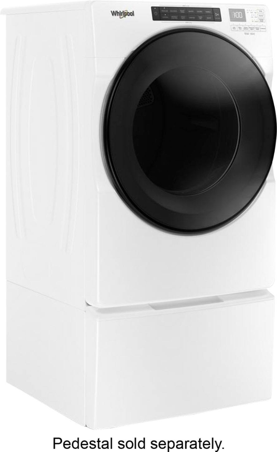 Whirlpool - 7.4 Cu. Ft. 37-Cycle High-Efficiency Electric Dryer with Steam - White - Alt_View_Standard_6