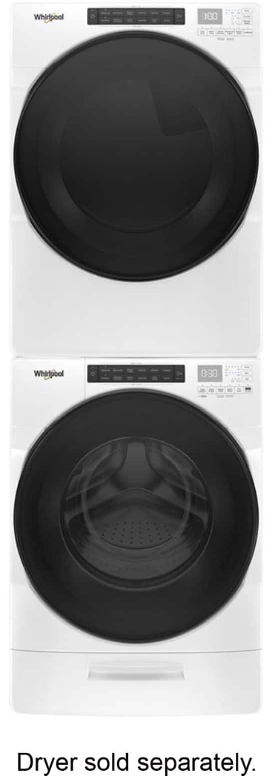 Whirlpool - Whirlpool - 4.5 Cu. Ft. 37-Cycle High-Efficiency Front-Loading Washer with Steam and Load & Go™ XL Dispenser- White - White - Alt_View_Standard_13