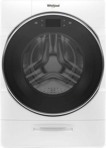 Whirlpool - 5.0 Cu. Ft. 37-Cycle High-Efficiency Front-Loading Washer with Steam - White - Front_Standard