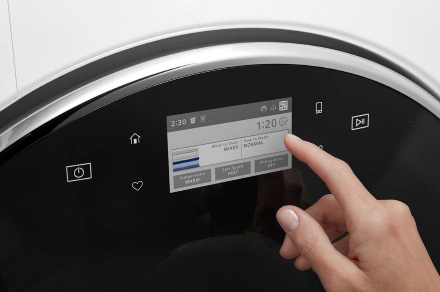 Whirlpool - 5.0 Cu. Ft. 37-Cycle High-Efficiency Front-Loading Washer with Steam - White - Alt_View_Standard_12