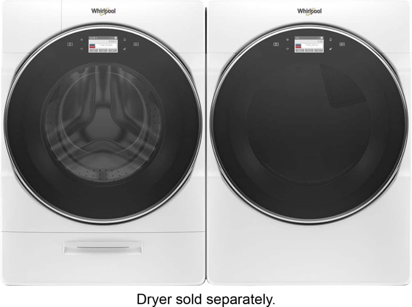 Whirlpool - 5.0 Cu. Ft. 37-Cycle High-Efficiency Front-Loading Washer with Steam - White - Alt_View_Standard_6