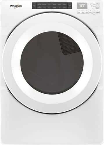 Whirlpool - 7.4 Cu. Ft. Electric Dryer - White - Front_Standard