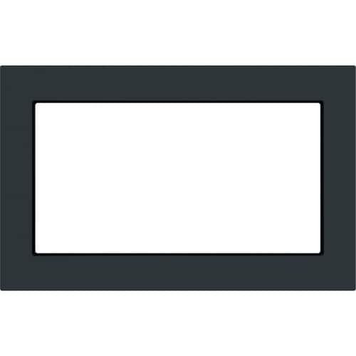 GE - 27" Trim Kit for Profile Microwaves - Black Slate - Front_Standard
