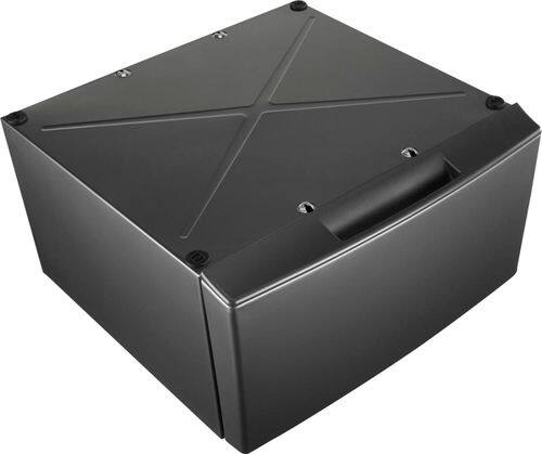 Whirlpool - Washer/Dryer Laundry Pedestal with Storage Drawer - Chrome Shadow - Angle_Standard