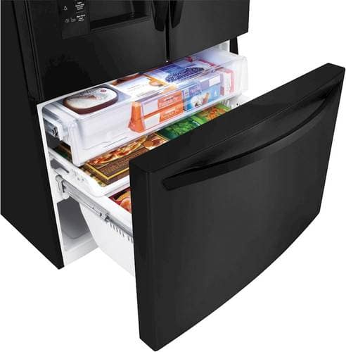 LG - 23.7 Cu. Ft. French Door Counter-Depth Refrigerator - Matte Black Stainless Steel - Alt_View_Standard_12