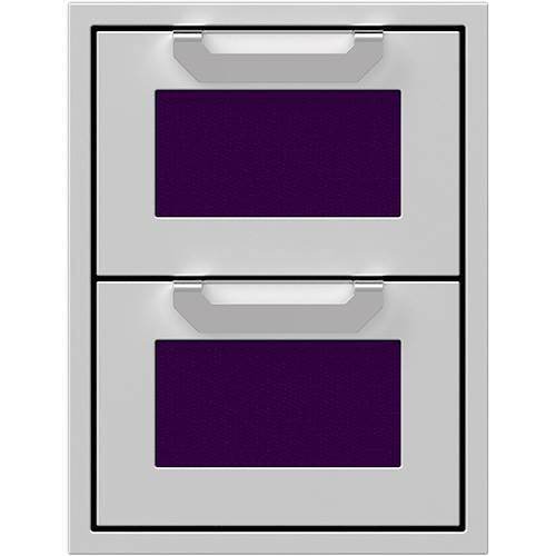 Hestan - AGDR Series 16" Outdoor Double Storage Drawers - Lush - Front_Standard