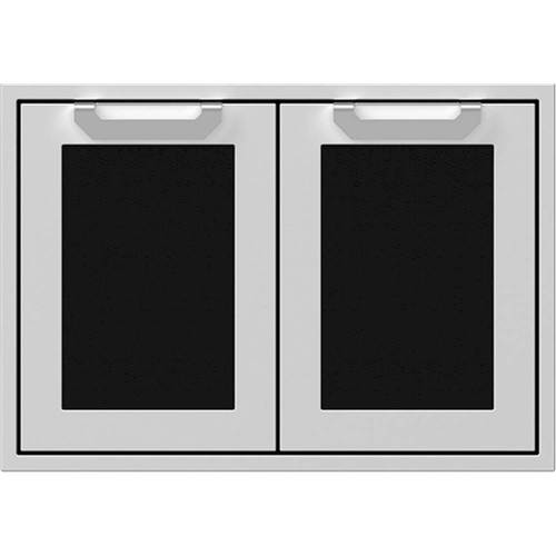 Hestan - AGAD Series 30" Outdoor Double Access Doors - Black - Front_Standard