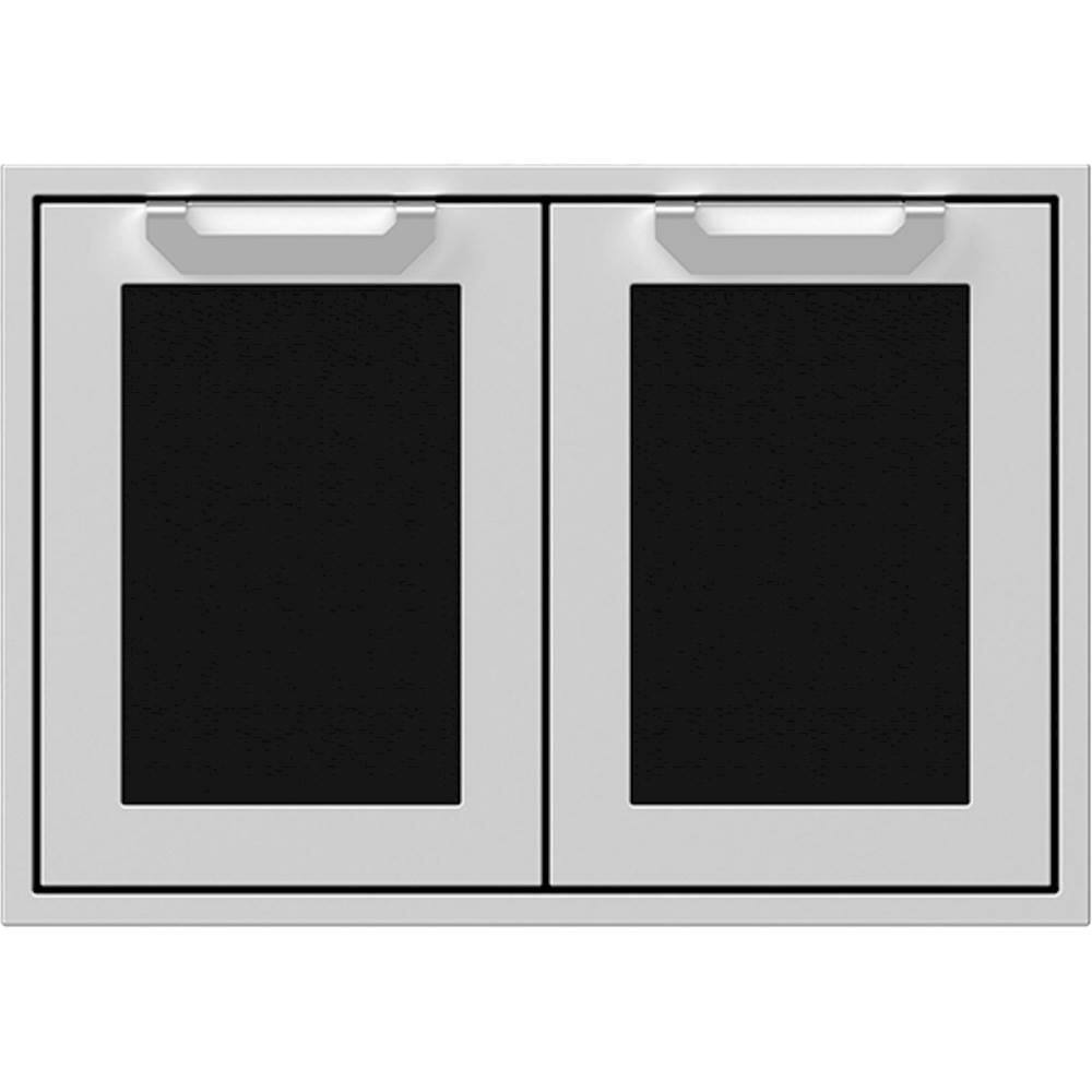 Hestan - AGAD Series 30" Outdoor Double Access Doors - Black - Front_Zoom