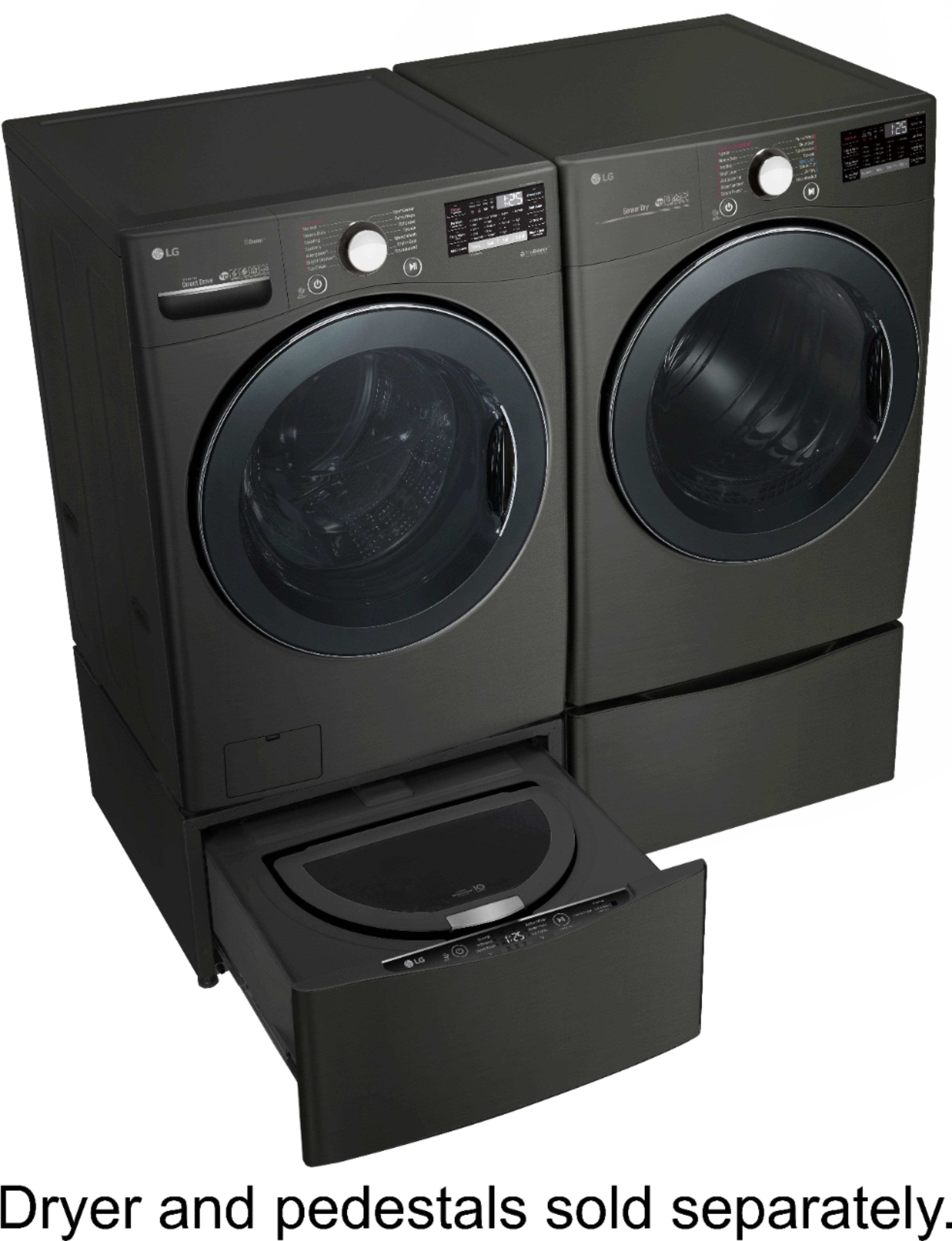 LG - 4.5 Cu. Ft. 14-Cycle Front-Loading Washer with Steam - Black Steel - Alt_View_Standard_13