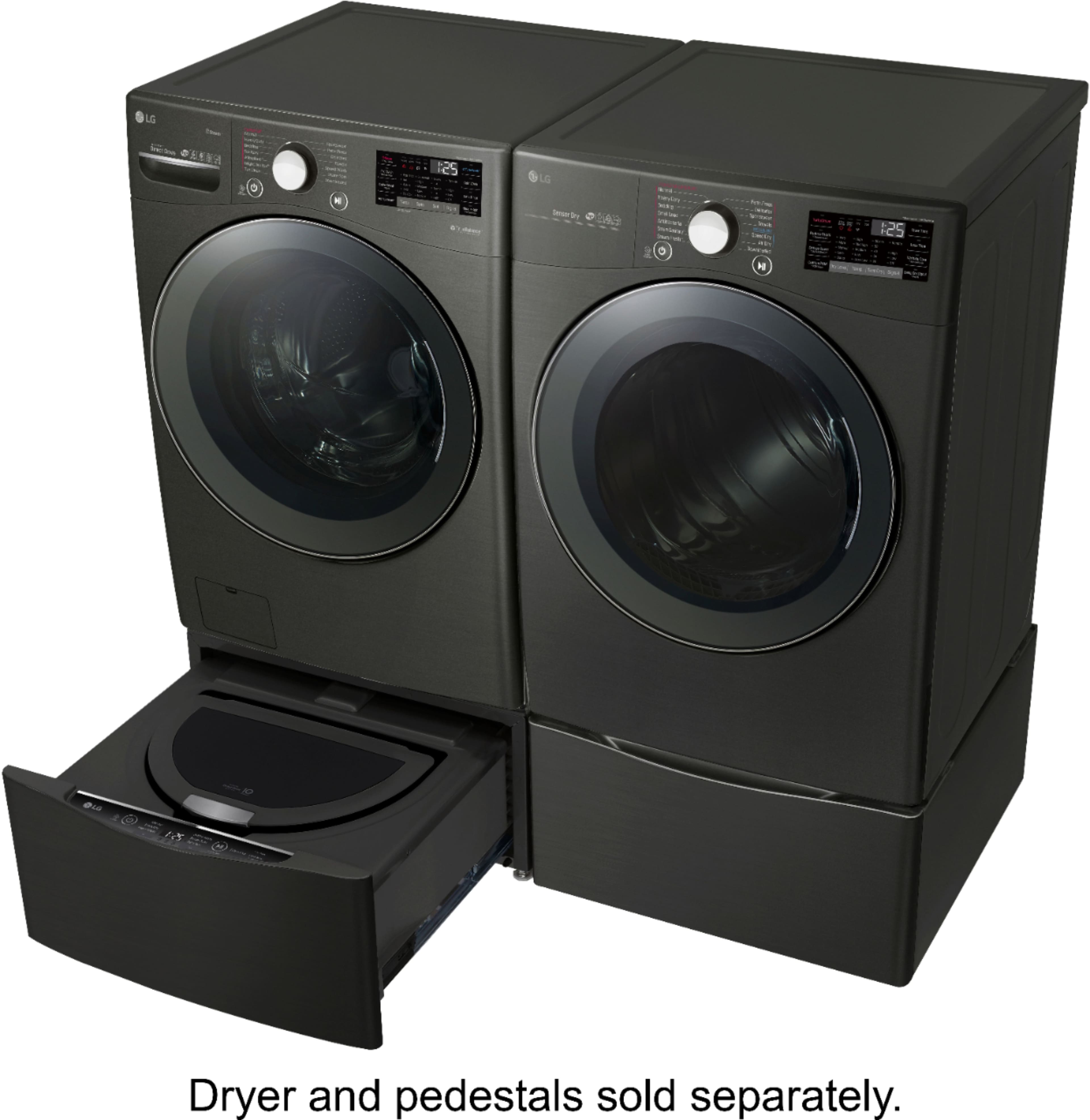 LG - 4.5 Cu. Ft. 14-Cycle Front-Loading Washer with Steam - Black Steel - Alt_View_Standard_16