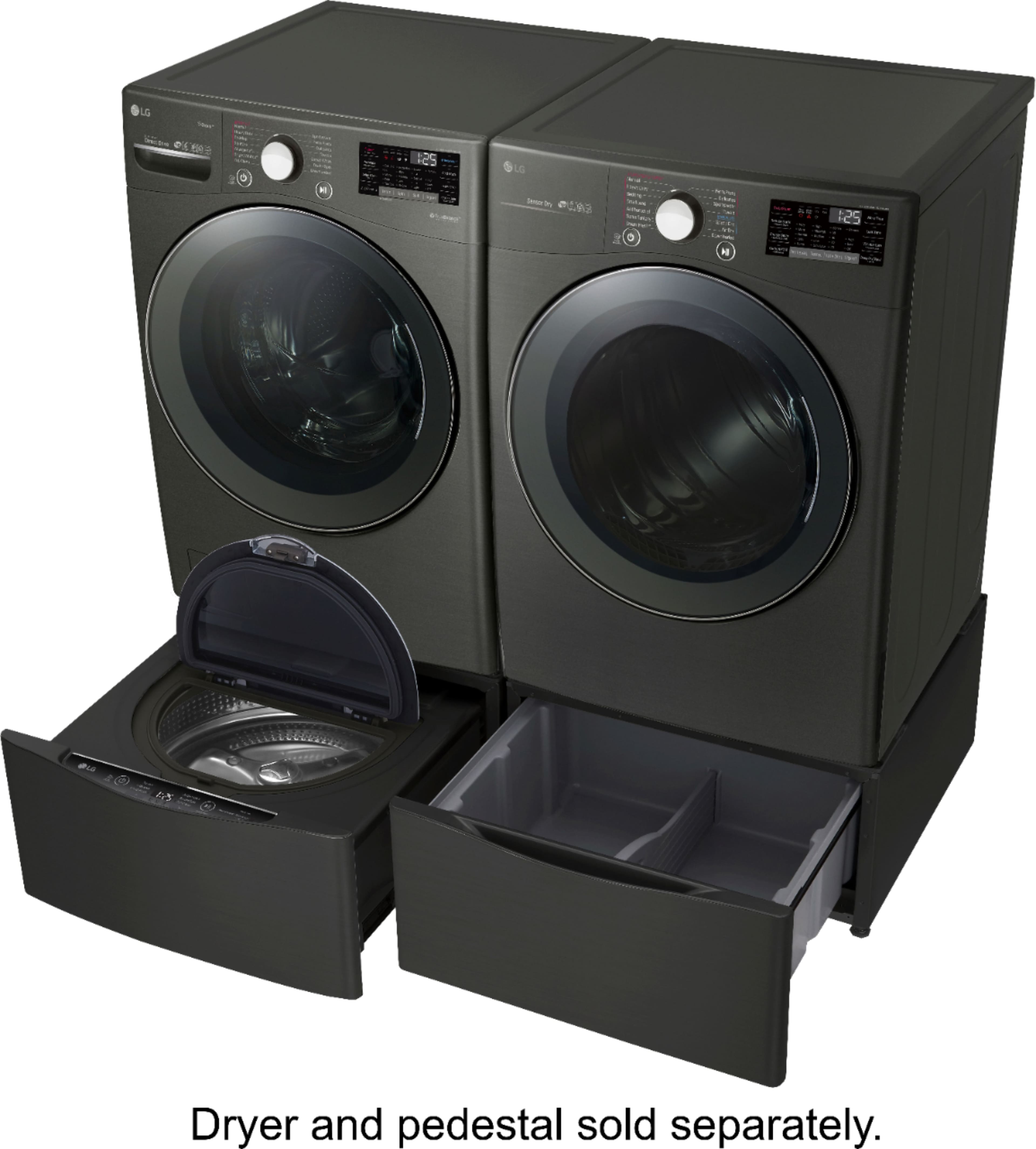 LG - 4.5 Cu. Ft. 14-Cycle Front-Loading Washer with Steam - Black Steel - Alt_View_Standard_17