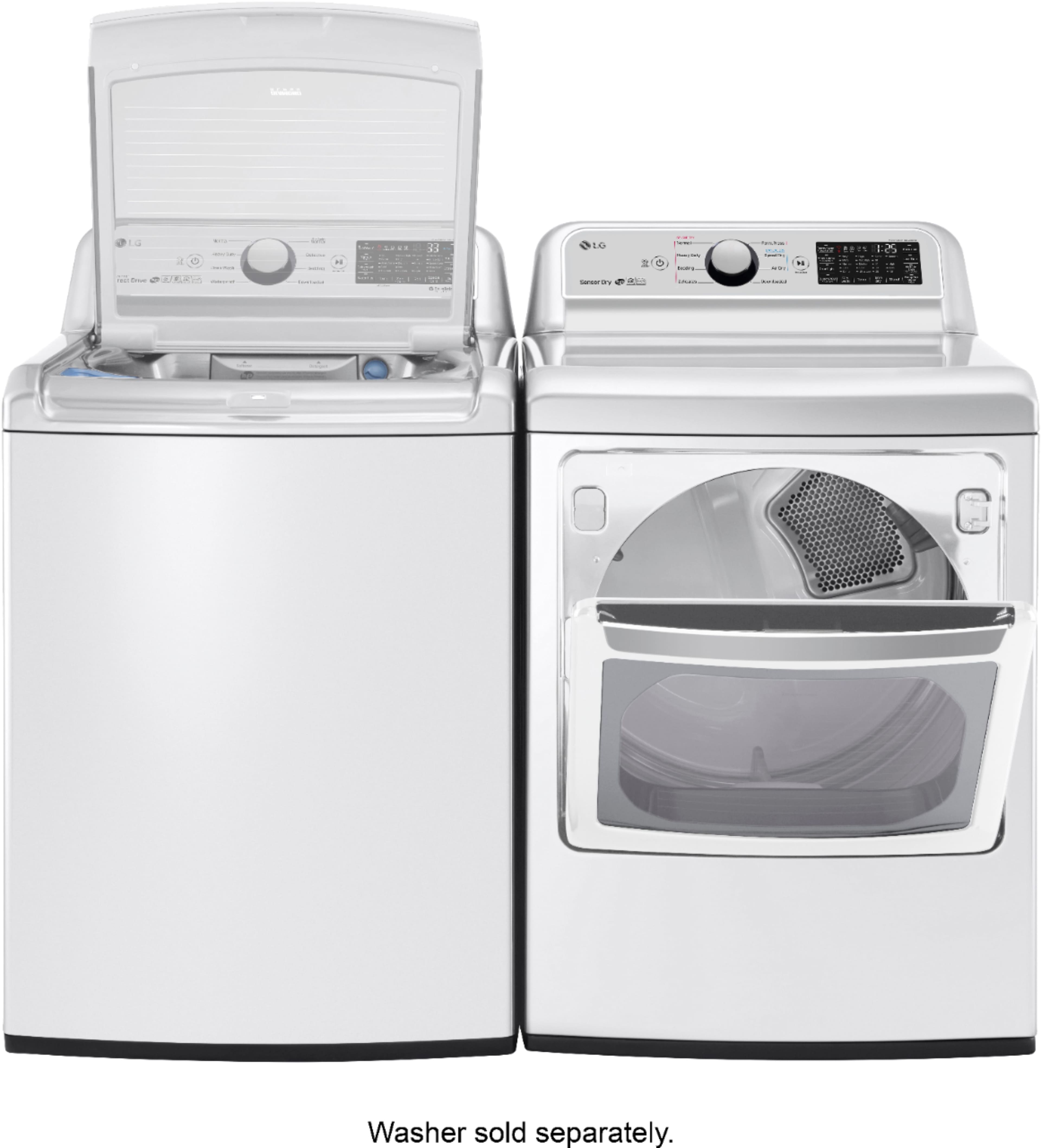 LG - 7.3 Cu. Ft. 9-Cycle Electric Dryer - White - Alt_View_Standard_16