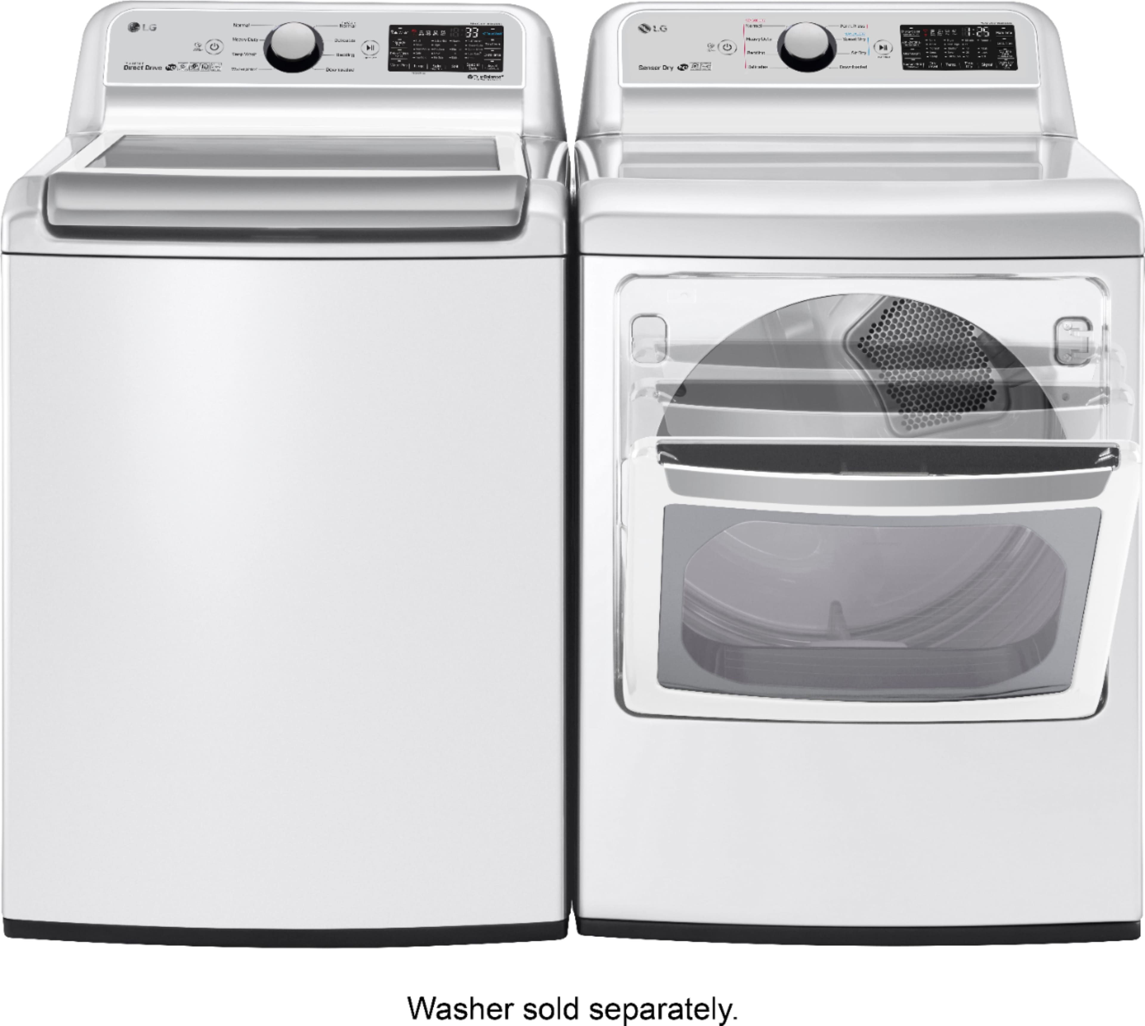LG - 7.3 Cu. Ft. 9-Cycle Electric Dryer - White - Alt_View_Standard_17