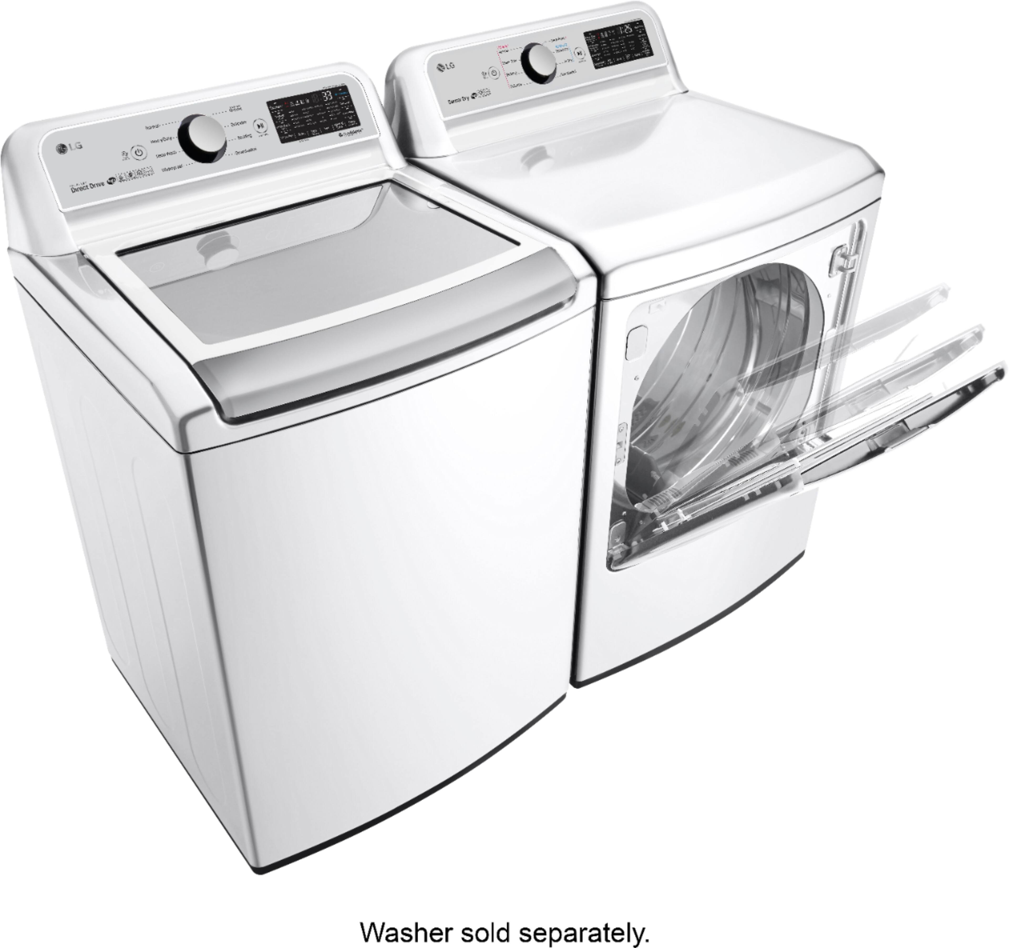 LG - 7.3 Cu. Ft. 9-Cycle Electric Dryer - White - Alt_View_Standard_20