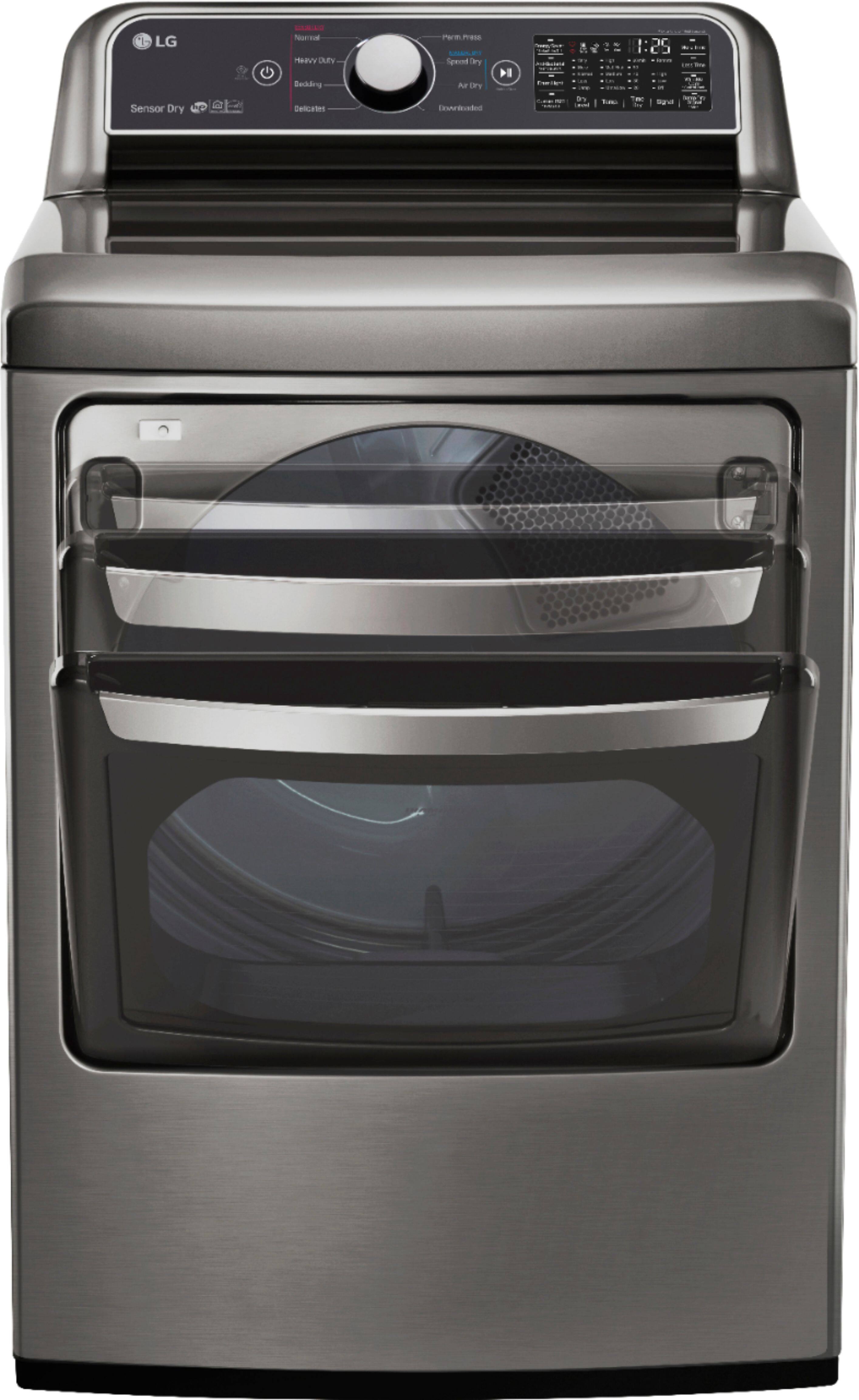 LG - 7.3 Cu. Ft. 9-Cycle Electric Dryer - Graphite Steel - Alt_View_Standard_11