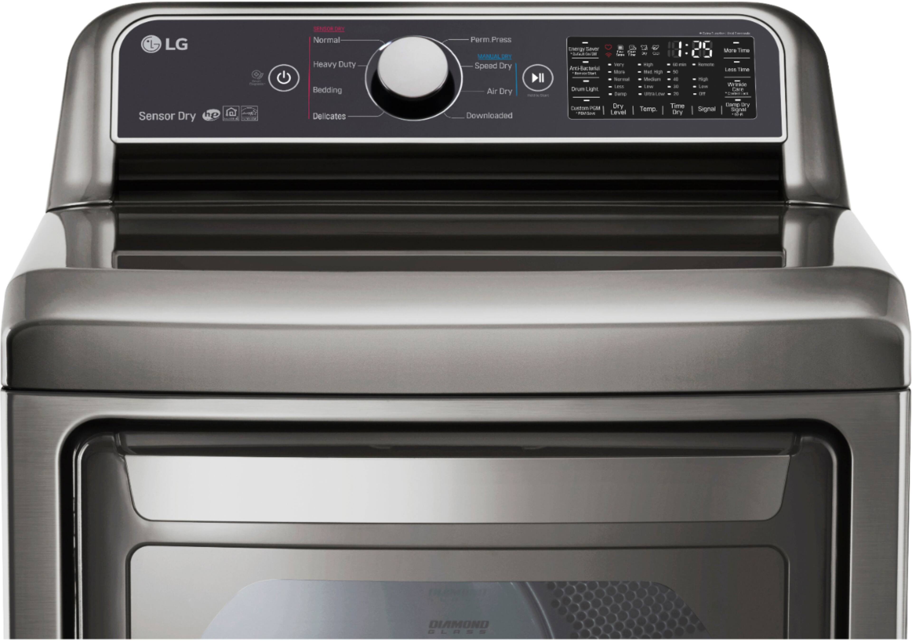 LG - 7.3 Cu. Ft. 9-Cycle Gas Dryer - Graphite Steel - Alt_View_Standard_1