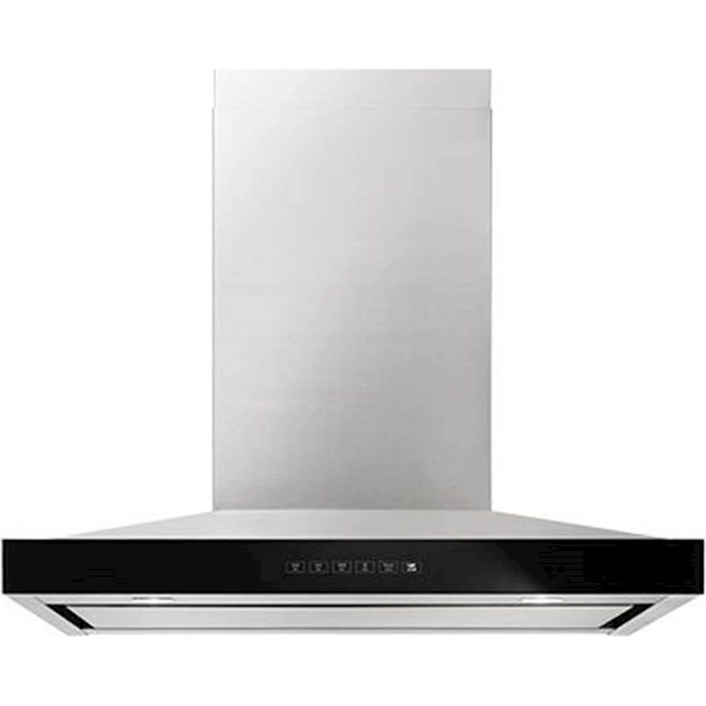 Jenn-Air - Pyramid Style 30" Externally Vented Range Hood - Lustre Stainless - Front_Zoom
